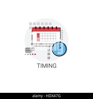 Time Management Business Timing Icon Stock Vector