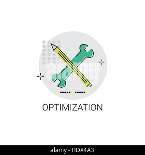 Effective Planning Strategy Optimization Business Icon Stock Vector
