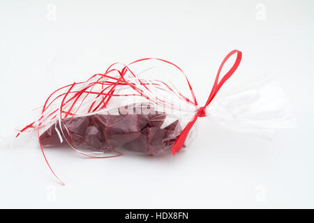Cuberon - raspberry flavoured Belgian sweets Stock Photo