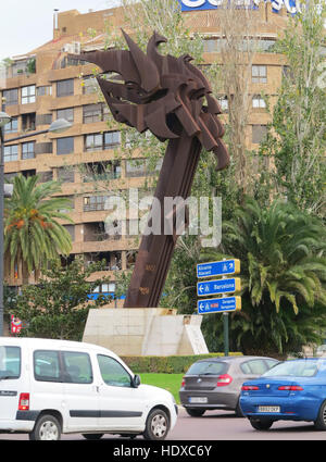 Sculpture of King Jaime I by Antonio Sacramento. Valencia, Spain Stock Photo