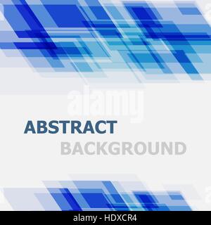 Abstract blue geometric overlapping background, stock vector Stock Vector