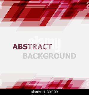 Abstract red geometric overlapping background, stock vector Stock Vector
