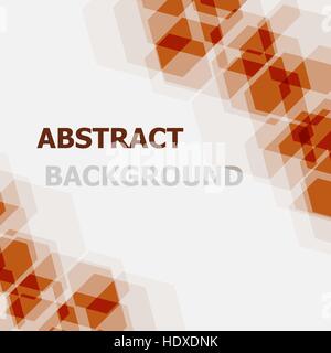 Abstract orange hexagon overlapping background, stock vector Stock Vector