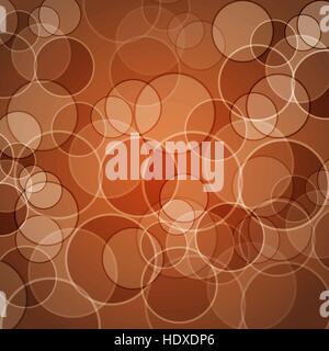 Abstract orange background with circles, stock vector Stock Vector