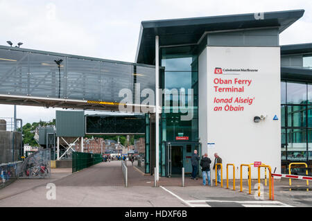 The Caledonian MacBrayne ferry terminal in Oban, Scotland. Stock Photo
