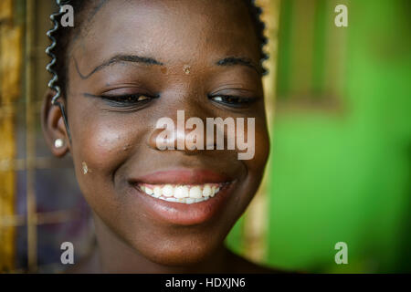 Portraits of Ghanaian girls Stock Photo