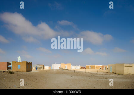 Villages of the Sahara desert, Mauritania Stock Photo