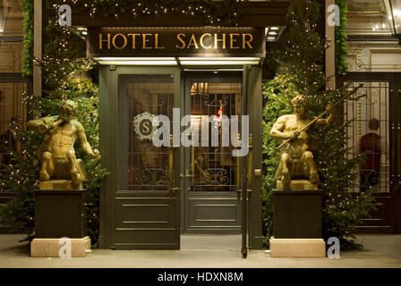 Sacher Hotel, Vienna, Austria, Europe Stock Photo