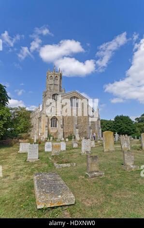 The church of St Mary and All Saints in the village of Fotheringhay, Northamptonshire, UK Stock Photo