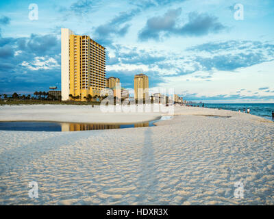 White sandy beaches of Panama City Beach, Florida. Stock Photo