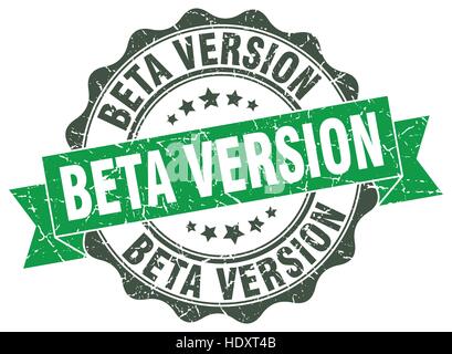 beta version stamp. sign. seal Stock Vector
