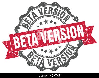 beta version stamp. sign. seal Stock Vector
