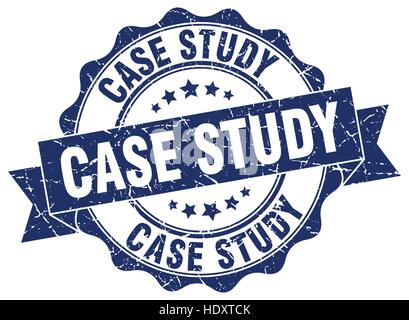 case study stamp. sign. seal Stock Vector