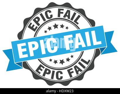epic fail stamp. sign. seal Stock Vector
