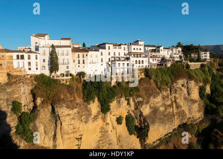 Partial view of the city of Ronda, monumental town, Malaga, Spain Stock Photo