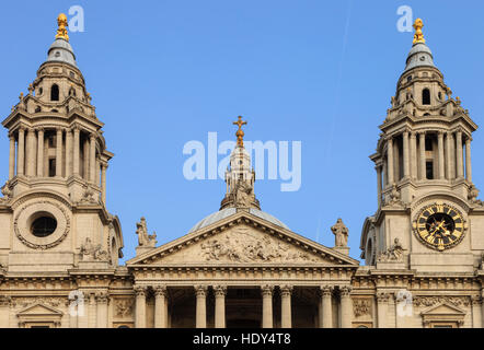 St Pauls Cathedral from Ludgate Hill, London England UK Stock Photo