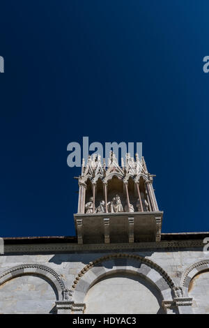 The famous medieval complex of Pisa dating back to the 9th century and including the Leaning Tower of Pisa. Stock Photo