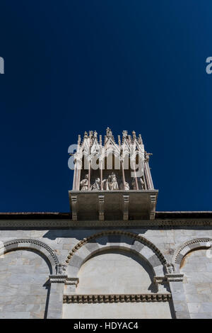 The famous medieval complex of Pisa dating back to the 9th century and including the Leaning Tower of Pisa. Stock Photo