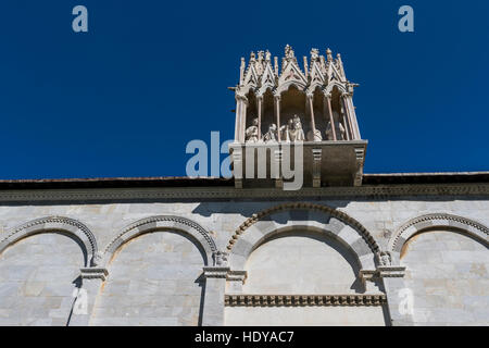 The famous medieval complex of Pisa dating back to the 9th century and including the Leaning Tower of Pisa. Stock Photo