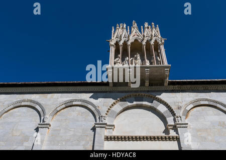 The famous medieval complex of Pisa dating back to the 9th century and including the Leaning Tower of Pisa. Stock Photo