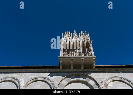 The famous medieval complex of Pisa dating back to the 9th century and including the Leaning Tower of Pisa. Stock Photo