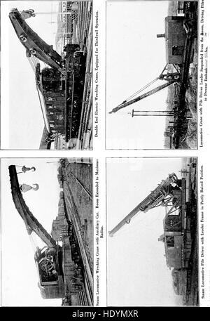 Material handling cyclopedia; a reference book covering definitions, descriptions, illustrations and methods of use of material handling machines employed in industry (1921) Stock Photo