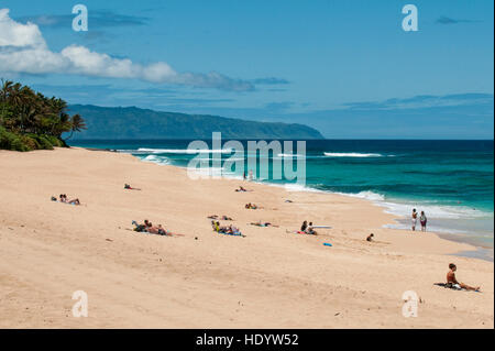 Sunset Beach, North Shore, Oahu, Hawaii. Stock Photo