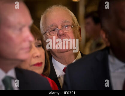 New York, USA. 15th Dec, 2016. CEO of the US Conference of Mayors Tom Cochran is seen in attendance at the press conference in the lobby of Trump Tower in New York, NY, USA December 15, 2016. Credit: MediaPunch Inc/Alamy Live News Stock Photo