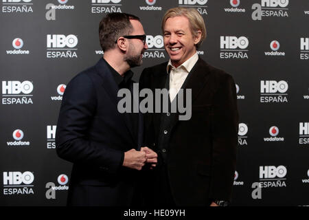 Madrid, Spain. 16th Dec, 2016. James Costos  and  Michael Smith during the HBO Spain launch party in Madrid.16/12/2016    16/12/2016  Madrid © Gtres Información más Comuniación on line,S.L./Alamy Live News Stock Photo