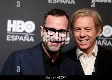 Madrid, Spain. 16th Dec, 2016. James Costos  and  Michael Smith during the HBO Spain launch party in Madrid.16/12/2016    16/12/2016  Madrid © Gtres Información más Comuniación on line,S.L./Alamy Live News Stock Photo