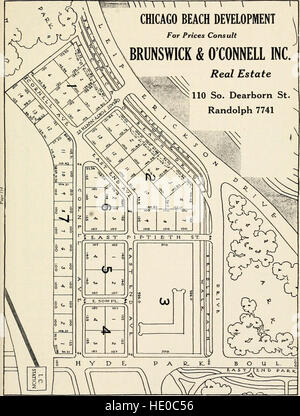 Olcott's land values blue book of Chicago (1928) Stock Photo