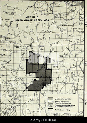 Canon City District wilderness planning amendment (1982) Stock Photo