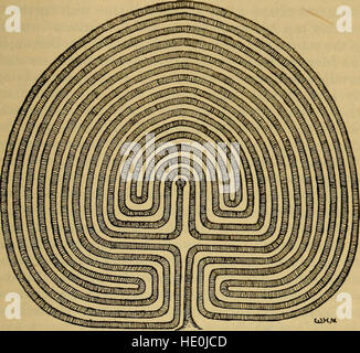 Mazes and labyrinths; a general account of their history and developments (1922) Stock Photo