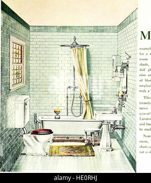 Modern bath rooms - with useful information and a number of valuable suggestions about plumbing for home builders or those about to remodel their present dwellings (1912) Stock Photo