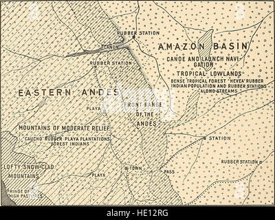 The Andes of southern Peru, geographical reconnaissance along the seventy-third meridian (1916) Stock Photo