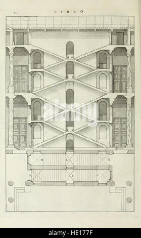 I qvattro libri dell'architettvra di Andrea Palladio - ne' quali, dopo un breue trattato de' cinque ordini, and di quelli auertimenti, che sono piu necessarii nel fabricare; si tratta delle case Stock Photo