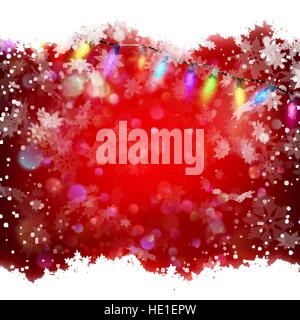 Red decorative christmas background. EPS 10 Stock Vector