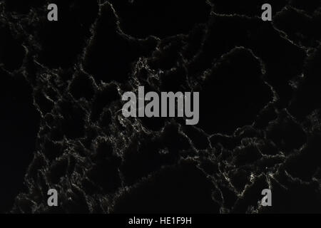 Patterned detailed of black and white marble pattern texture for product design, abstract dark background Stock Photo