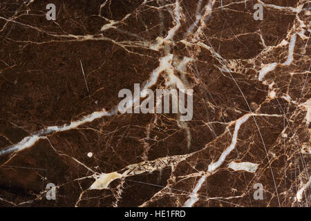 white patterned detailed natural of dark brown marble texture for interior design, abstract natural background Stock Photo