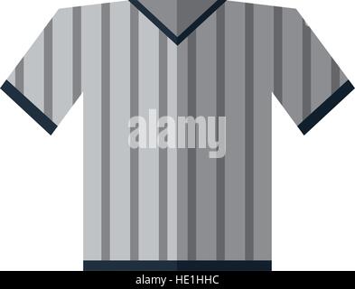 gray jersey referee american football Stock Vector