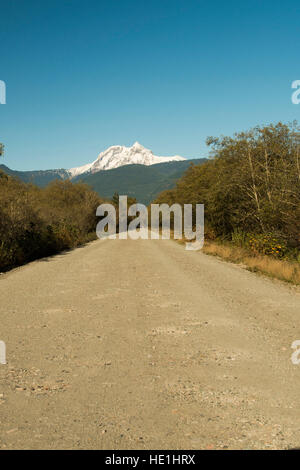 Dirty road in Squamish. Stock Photo