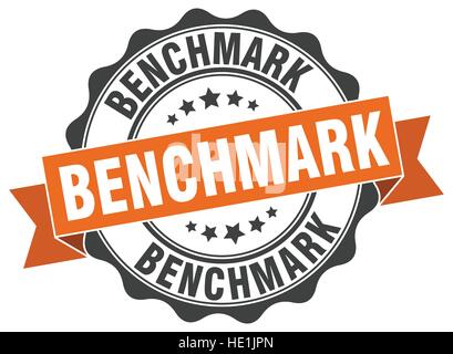 benchmark stamp. sign. seal Stock Vector