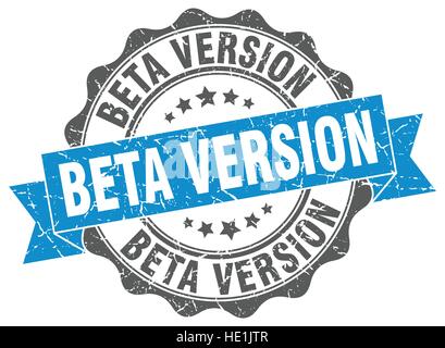 beta version stamp. sign. seal Stock Vector