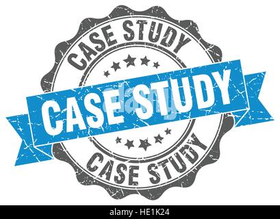 case study stamp. sign. seal Stock Vector