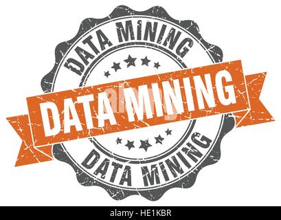 data mining stamp. sign. seal Stock Vector