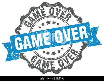 game over stamp. sign. seal Stock Vector