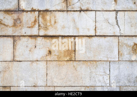 Large block stones weathered wall texture Stock Photo