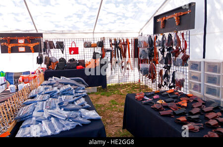 Fallon, Nevada, Mernickle Holsters Store at the Fastest Gun Alive World Championship Cowboy Fast Draw Competition Stock Photo