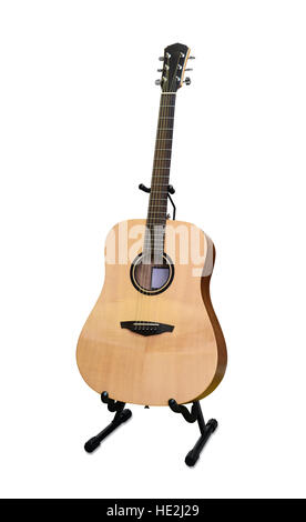 Guitar on stand Stock Photo