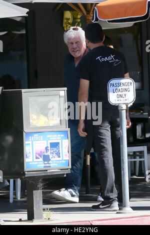 Ron Perlman seen getting into his new Tesla Model S after breakfast at Toast Bakery  Featuring: Ron Perlman Where: Los Angeles, California, United States When: 03 Nov 2016 Credit: WENN.com Stock Photo